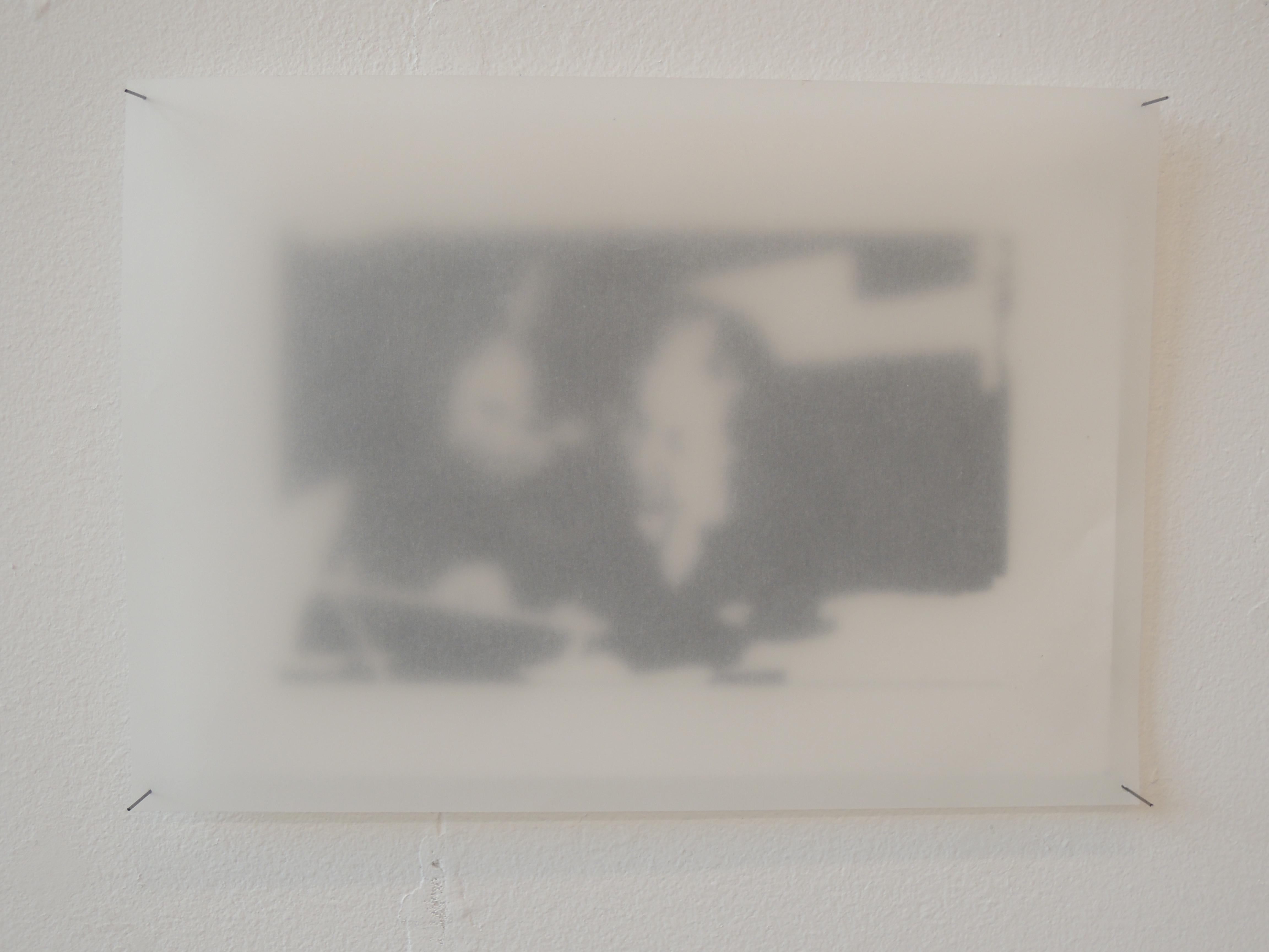 Glance 2, silk-screen, semi transparant paper, 19 x 27 cm, 2015